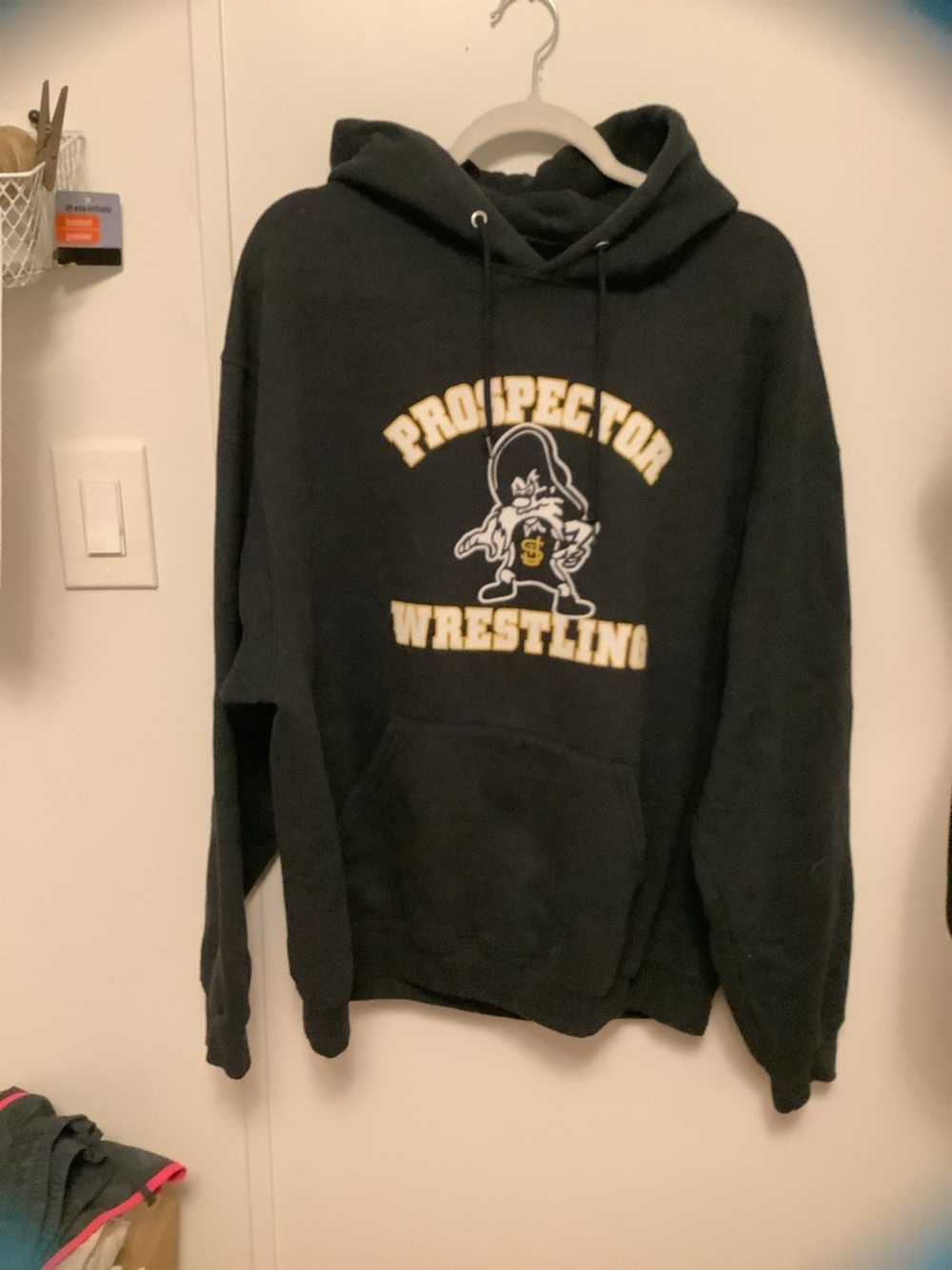 Jerzees Black Prospector Wrestling Hoodie